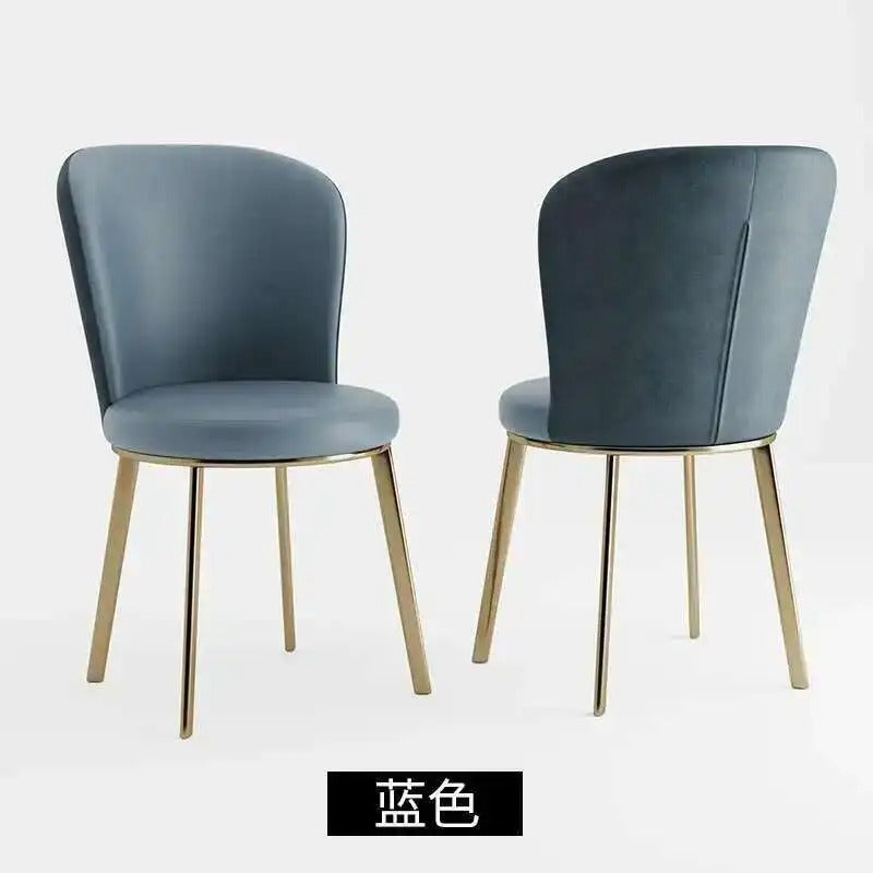 Dining Chair Luxury Chair Home Modern Dining Chairs Ins Bedroom Dressing Makeup Chair Kitchen Furniture B