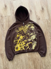 Japanese Y2K JoJo Za Warudo Zip Hoodie – Oversized Harajuku Street Style