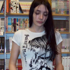 Y2K Anime Emo Crop Tee – Vintage Harajuku Streetwear Top