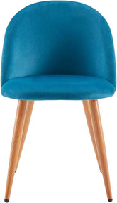 Nordic Iron Dining Chair Italian Fabric Backrest Dining Chairs Luxury Bedroom Furniture Household Leisure Backrest Makeup Stool