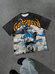 2025 New Men’s Angel Print T-Shirt | Soft Breathable Casual Fashion Tee