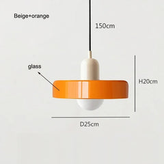 Nordic Retro Glass LED Chandelier