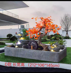 Large Artificial Mountain Fountain – Outdoor Garden Decor