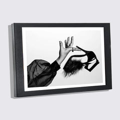 Nordic Black Wood Picture Frames - Luxury Wall Display for Family Photos & Art
