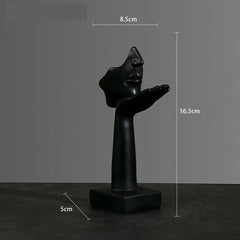 Resin Abstract Mask Statues European Miniature Figurines for Interior Home Office Study Desktop Figure Ornament Decor Gift