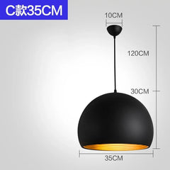 Nordic Industrial Black Pendant Lamp - E27 Retro Hanging Light for Dining & Commercial Spaces