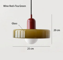 Nordic Retro Glass LED Chandelier