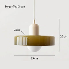 Nordic Retro Glass LED Chandelier