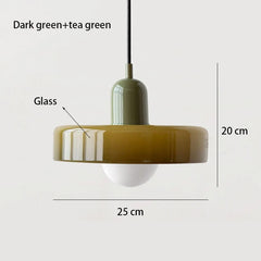 Nordic Retro Glass LED Chandelier