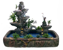 Large Artificial Mountain Fountain – Outdoor Garden Decor