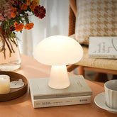 Ins Vintage Danish Cream-style Mushroom Table Lamp Charging Living Room Study Bedroom Bedside Decorative Ambient Light
