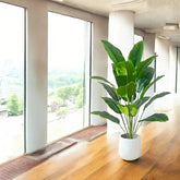 1Pcs Artificial Banana Leaf Tree Simulation Green Plant for Living Room Bedroom Floor Decoration - No Pot