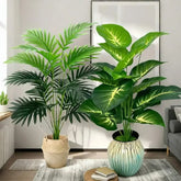 Artificial tropical plants - including fake palms and order Menispermacea, suitable for outdoor weddings, excluding flower pots
