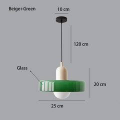 Nordic Retro Glass LED Chandelier