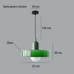 Nordic Retro Glass LED Chandelier