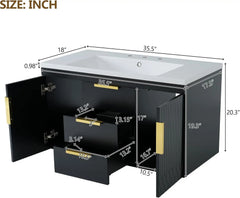 12-Cube Wooden Bookcase - Floor Standing Open Storage for Home Office & Living Room