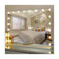 Vanity Mirror with Lights Large Lighted Makeup Mirror with 17 LED Bulbs Hollywood Vanity Makeup Mirror