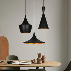 Nordic Industrial Black Pendant Lamp - E27 Retro Hanging Light for Dining & Commercial Spaces