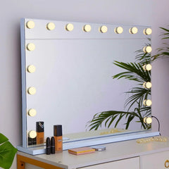 Vanity Mirror with Lights Large Lighted Makeup Mirror with 17 LED Bulbs Hollywood Vanity Makeup Mirror