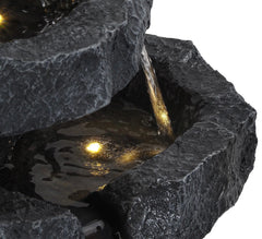 5-Tier Outdoor Waterfall Fountain – 22" H