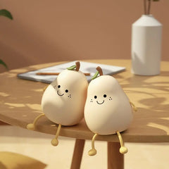Fruit-Shaped Silicone Night Light - Touch Control LED with Battery Included