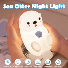 Cute Duck & Capybara Kids Night Light - Holiday Animal LED Lamp