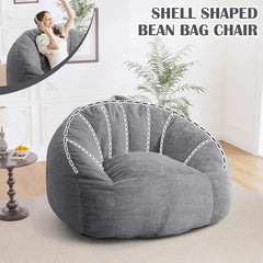 Giant Bean Bag Chair For Adults - The Shell-Shaped Comfort Revolution