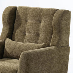 Modern Accent Chair – Chenille Fabric Upholstered Tufted Wingback Side Chair