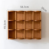 Yanpu Cherry Wood Display Shelf - Traditional Mortise & Tenon Craftsmanship