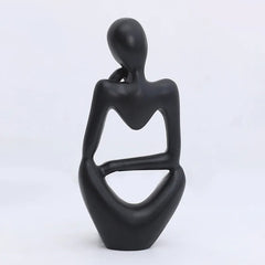 Thinker Figurine Statue Abstract Yoga Figurine Resin Handmade Crafts Sculpture Home Decor Interior Office Desktop Ornaments