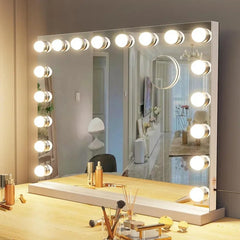 Vanity Mirror with Lights Large Lighted Makeup Mirror with 17 LED Bulbs Hollywood Vanity Makeup Mirror