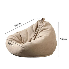 Modern Single Beanbag Chair Lazy Bag Sofa Tatami Leisure Chair Removable Fabric Foam for Apartment Creative Use