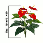 Simulation green plant indoor turtle bamboo fortune leaf loose tail sunflower home, Christmas, hotel, decoration (without pots)