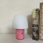 Nordic Mushroom Table lamp Rechargeable Desk Lamp Portable Living Room Study Retro Simple Touch Dimming Bedhead Atmosphere Light
