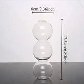 1PC Glass Bubble Vase Creative Colorful Vase Funny Spherical Art Flower Arrangement Container Home Desktop Ornaments Crafts