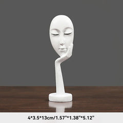 Thinker Figurine Statue Abstract Yoga Figurine Resin Handmade Crafts Sculpture Home Decor Interior Office Desktop Ornaments
