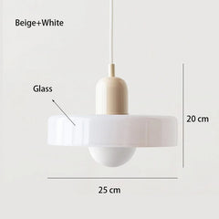 Nordic Retro Glass LED Chandelier