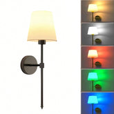 Wireless Rechargeable Wall Lamp with Remote Control - 10 Colors