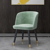 Nordic Style Coffee home soft Fabric Velvet Chair Restaurant Dining chair for dining room furniture
