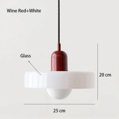 Nordic Retro Glass LED Chandelier