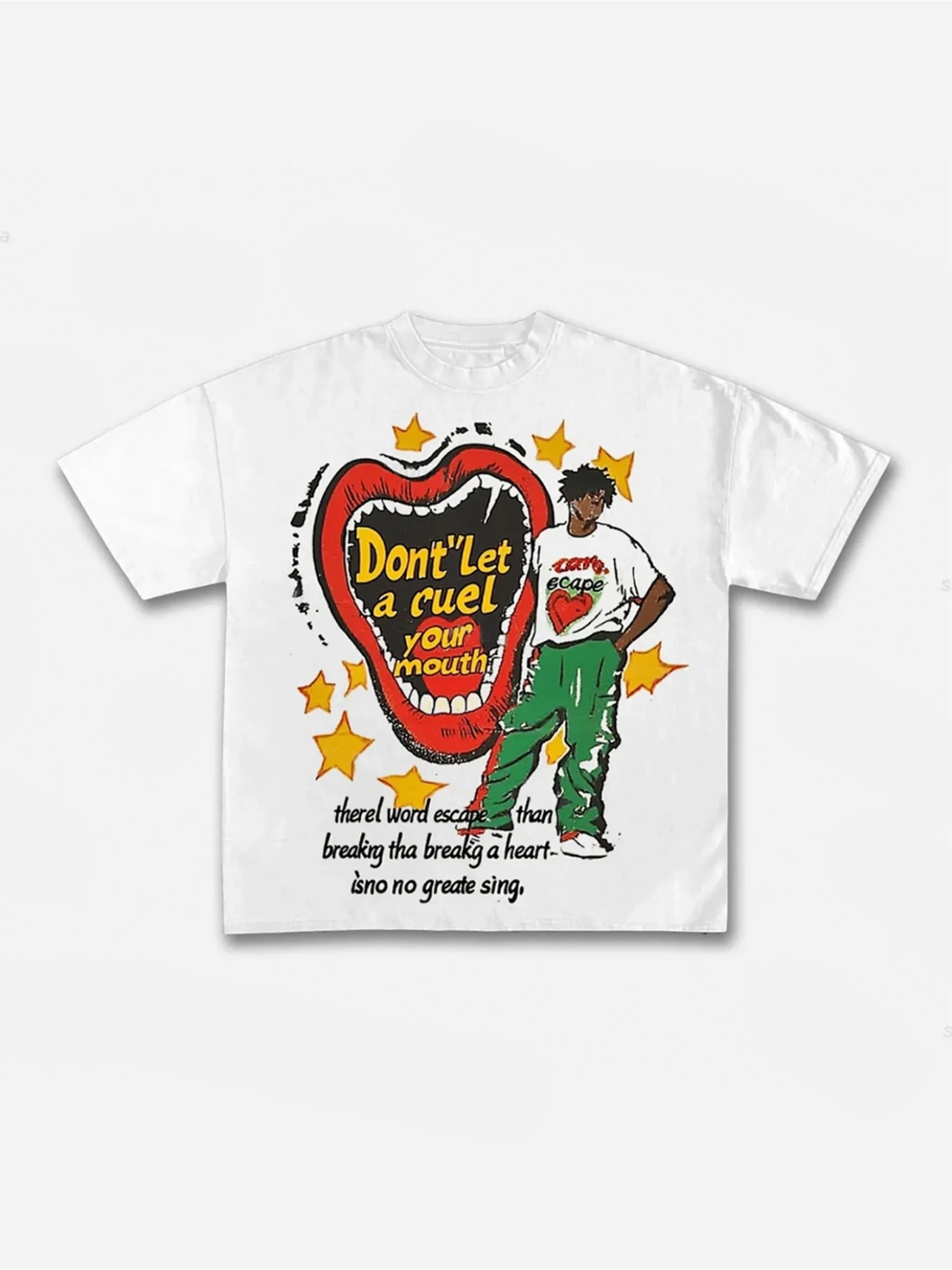 Loose and Breathable Pure Cotton T-shirt