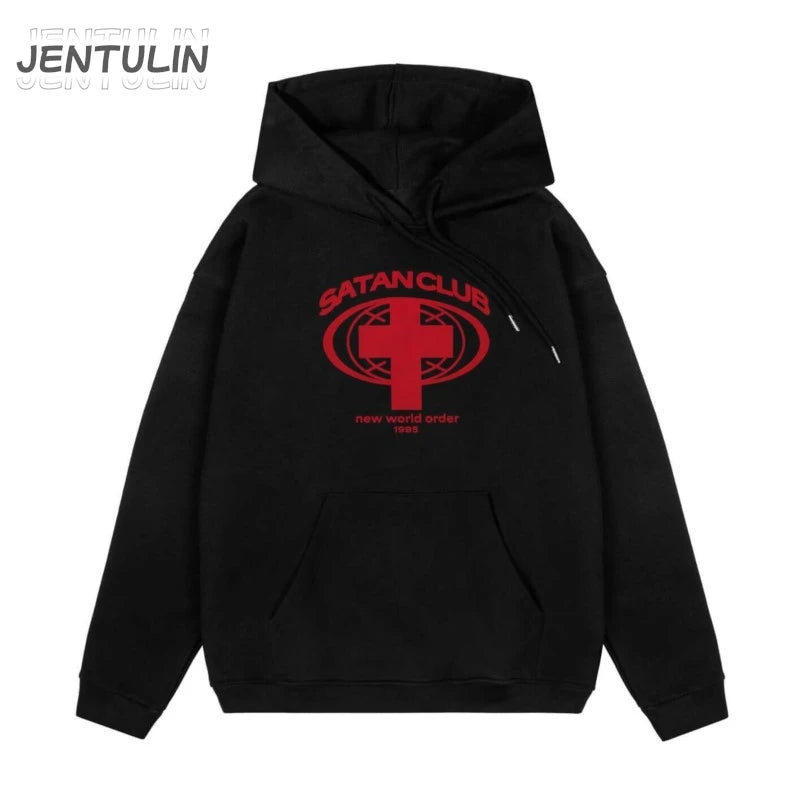 Men’s Y2K Goth Graphic Hoodie