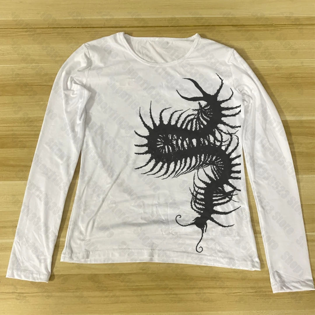 Harajuku Y2K Slim Graphic Tee