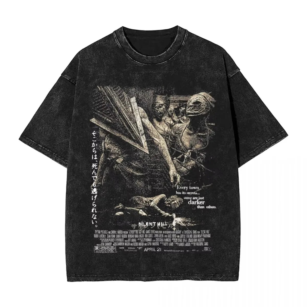 Silent Hill Horror Washed T-Shirt