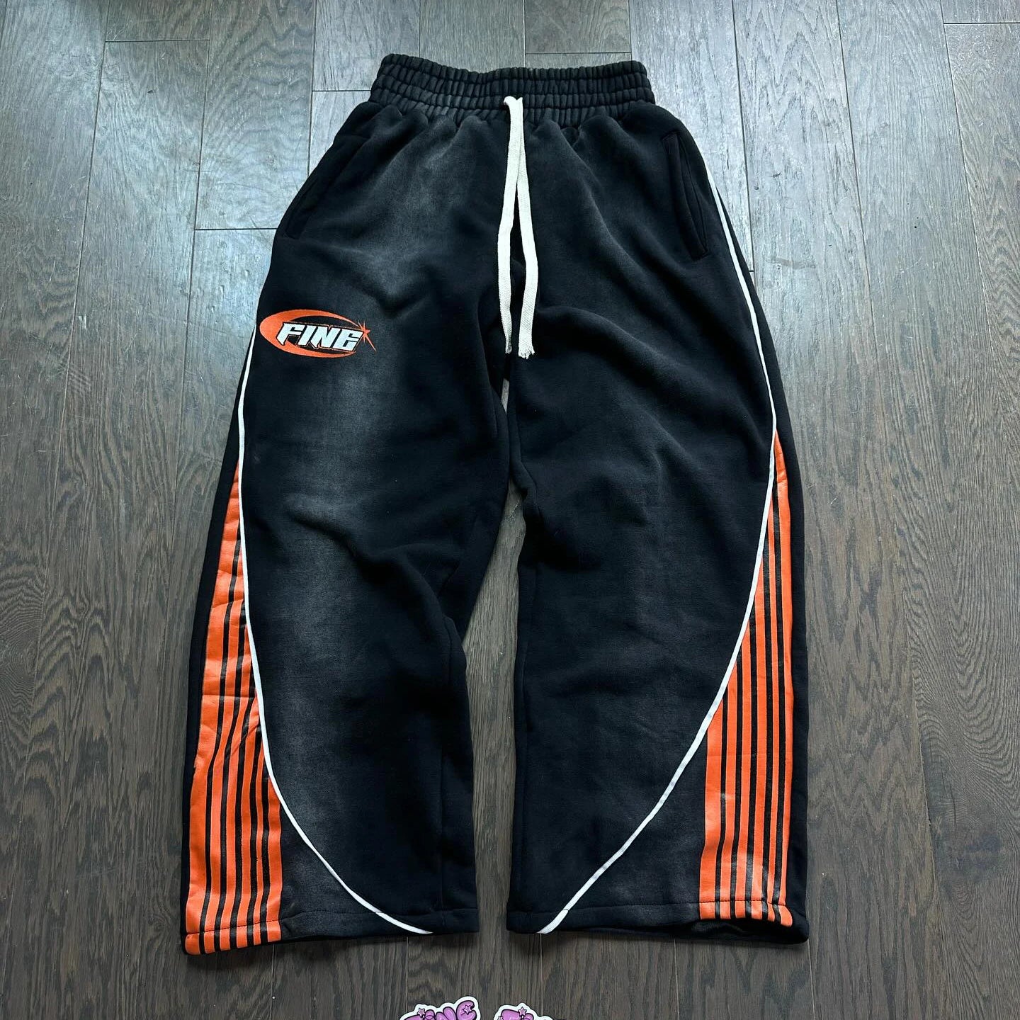 Y2K Striped Joggers – Oversized Hip Hop Streetwear Pants