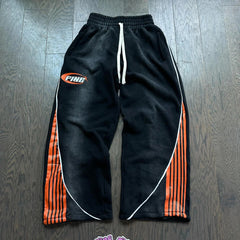Y2K Striped Joggers – Oversized Hip Hop Streetwear Pants