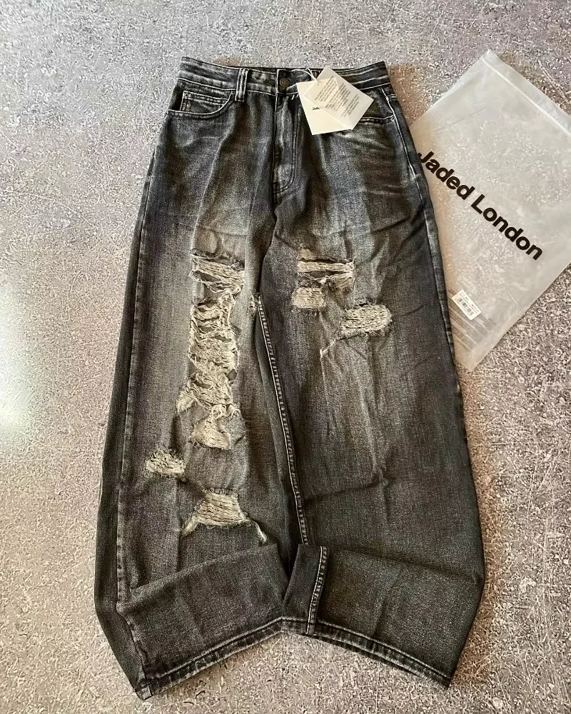 Y2K Hip-Hop Baggy Jeans | Oversized Vintage Street Trousers