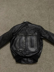 Men’s Y2K Rivet Leather Jacket