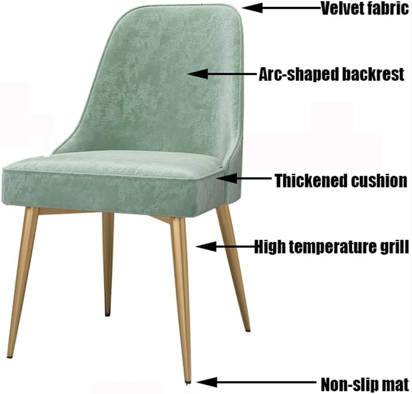Modern Furniture Dining Chairs Luxury Restaurant Kitchen Chair Minimalist Leisure Home Living Room Balcony Iron Backrest Chair