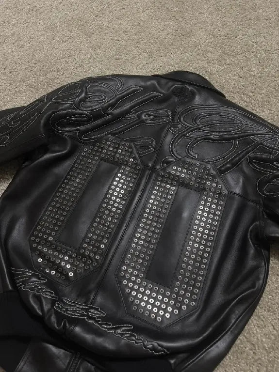 Men’s Y2K Rivet Leather Jacket